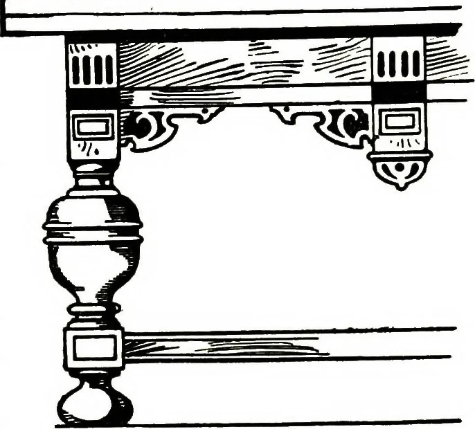 An illustration from The book of decorative furniture, its form, colour, & history, 1911, leaf 240