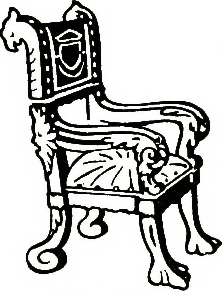 An illustration from The book of decorative furniture, its form, colour, & history, 1911, leaf 247