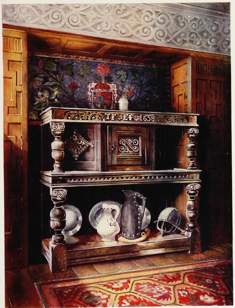 An illustration from The book of decorative furniture, its form, colour, & history, 1911, leaf 289
