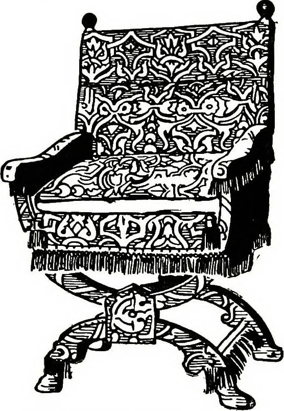 An illustration from The book of decorative furniture, its form, colour, & history, 1911, leaf 291