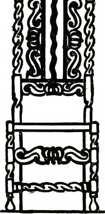 An illustration from The book of decorative furniture, its form, colour, & history, 1911, leaf 292