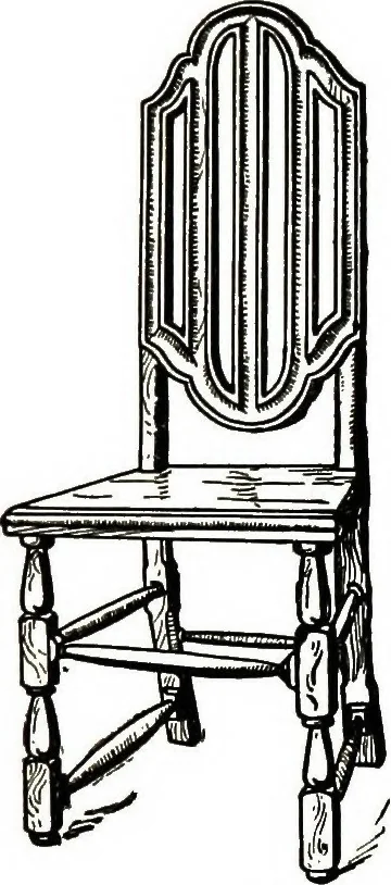 An illustration from The book of decorative furniture, its form, colour, & history, 1911, leaf 293