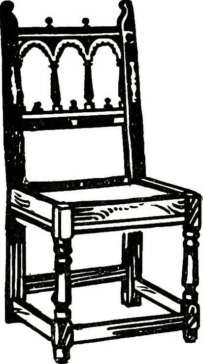 An illustration from The book of decorative furniture, its form, colour, & history, 1911, leaf 293
