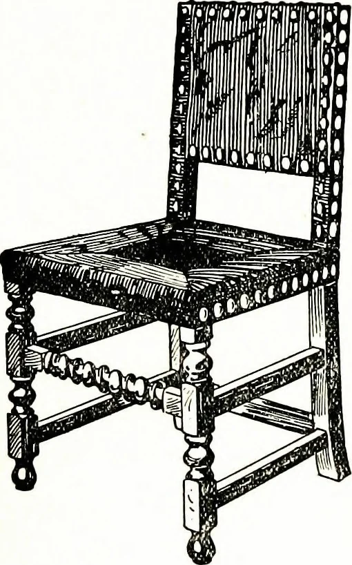 An illustration from The book of decorative furniture, its form, colour, & history, 1911, leaf 294
