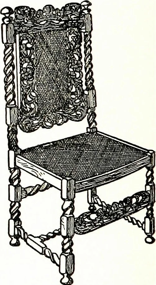An illustration from The book of decorative furniture, its form, colour, & history, 1911, leaf 294