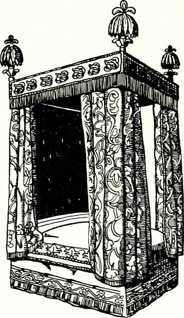 An illustration from The book of decorative furniture, its form, colour, & history, 1911, leaf 297