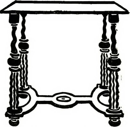 An illustration from The book of decorative furniture, its form, colour, & history, 1911, leaf 303