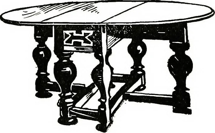 An illustration from The book of decorative furniture, its form, colour, & history, 1911, leaf 304