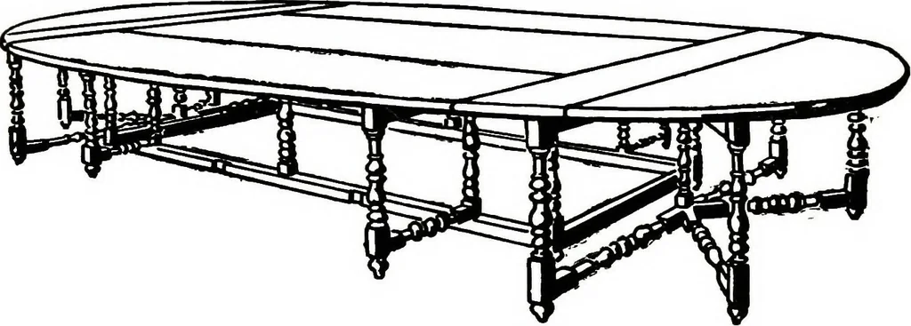 An illustration from The book of decorative furniture, its form, colour, & history, 1911, leaf 305