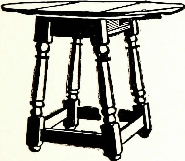 An illustration from The book of decorative furniture, its form, colour, & history, 1911, leaf 305