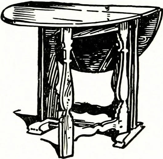 An illustration from The book of decorative furniture, its form, colour, & history, 1911, leaf 305