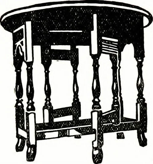 An illustration from The book of decorative furniture, its form, colour, & history, 1911, leaf 306