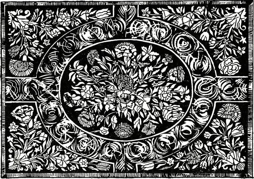 An illustration from The book of decorative furniture, its form, colour, & history, 1911, leaf 322
