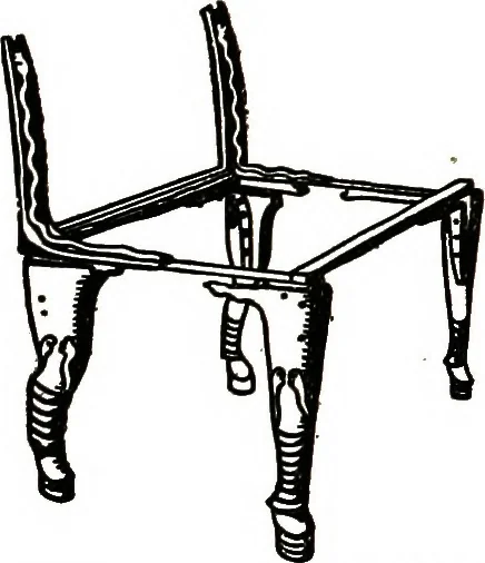 An illustration from The book of decorative furniture, its form, colour, & history, 1911, leaf 35