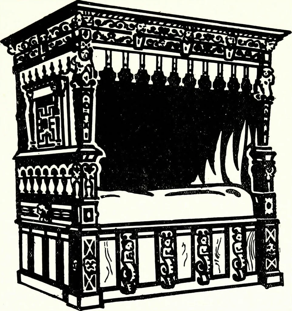 An illustration from The book of decorative furniture, its form, colour, & history, 1911, leaf 377