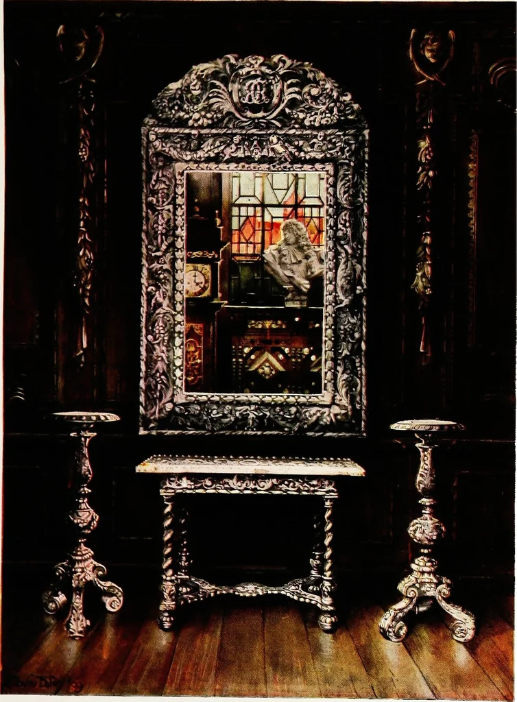 An illustration from The book of decorative furniture, its form, colour, & history, 1911, leaf 381