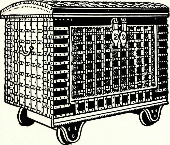 An illustration from The book of decorative furniture, its form, colour, & history, 1911, leaf 385