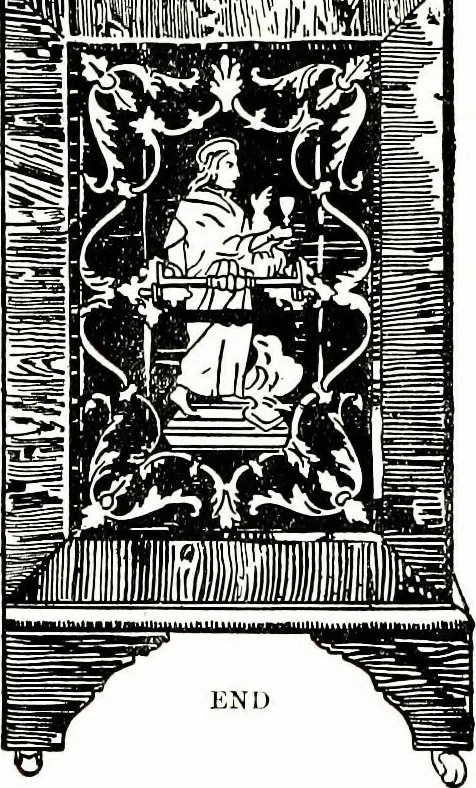 An illustration from The book of decorative furniture, its form, colour, & history, 1911, leaf 400