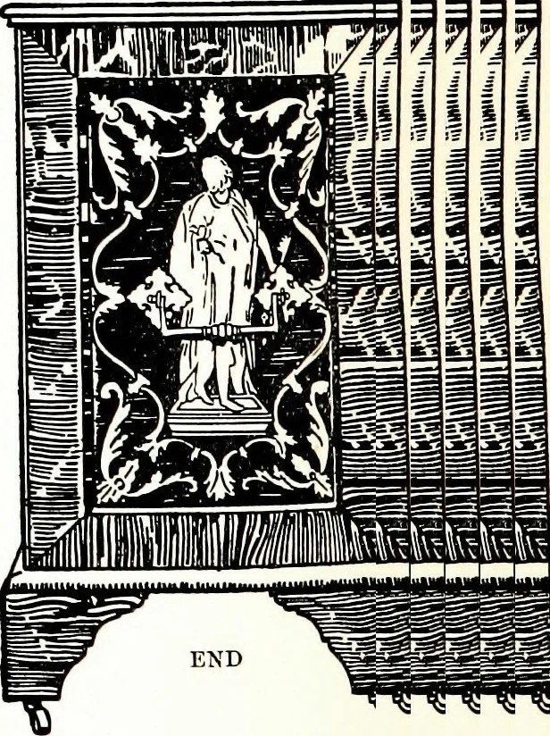 An illustration from The book of decorative furniture, its form, colour, & history, 1911, leaf 400