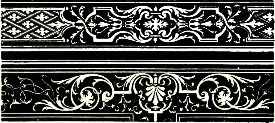 An illustration from The book of decorative furniture, its form, colour, & history, 1911, leaf 421