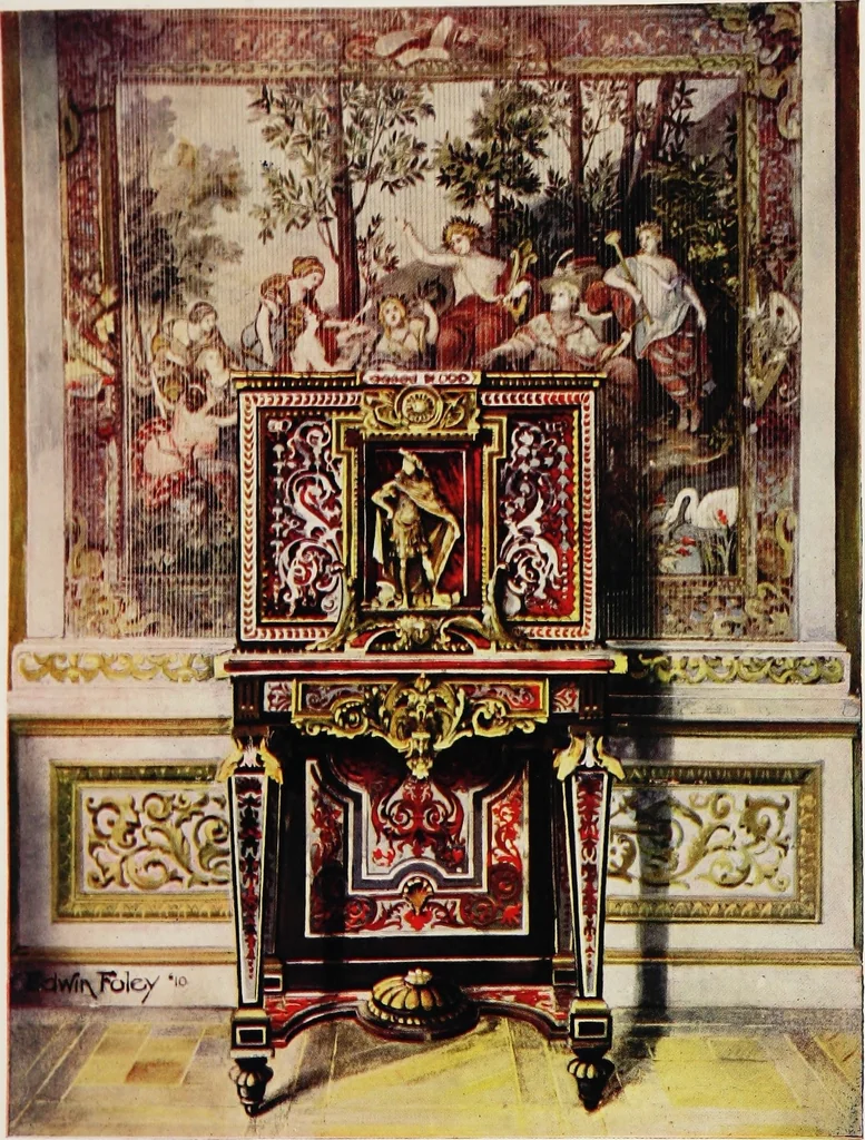 An illustration from The book of decorative furniture, its form, colour, & history, 1911, leaf 427