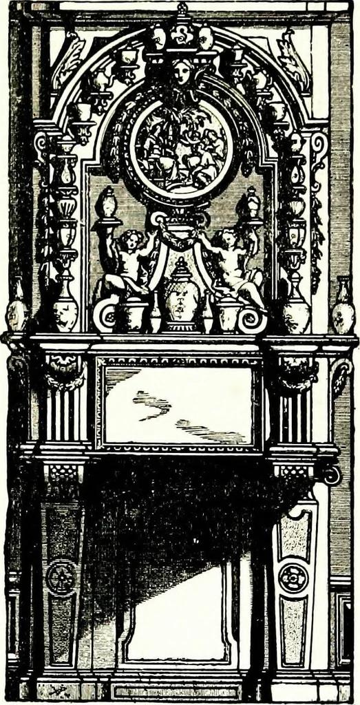 An illustration from The book of decorative furniture, its form, colour, & history, 1911, leaf 433