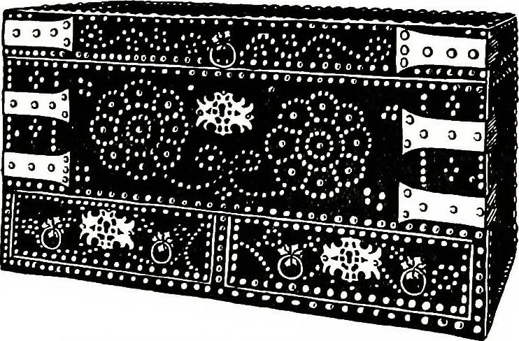 An illustration from The book of decorative furniture, its form, colour, & history, 1911, leaf 486