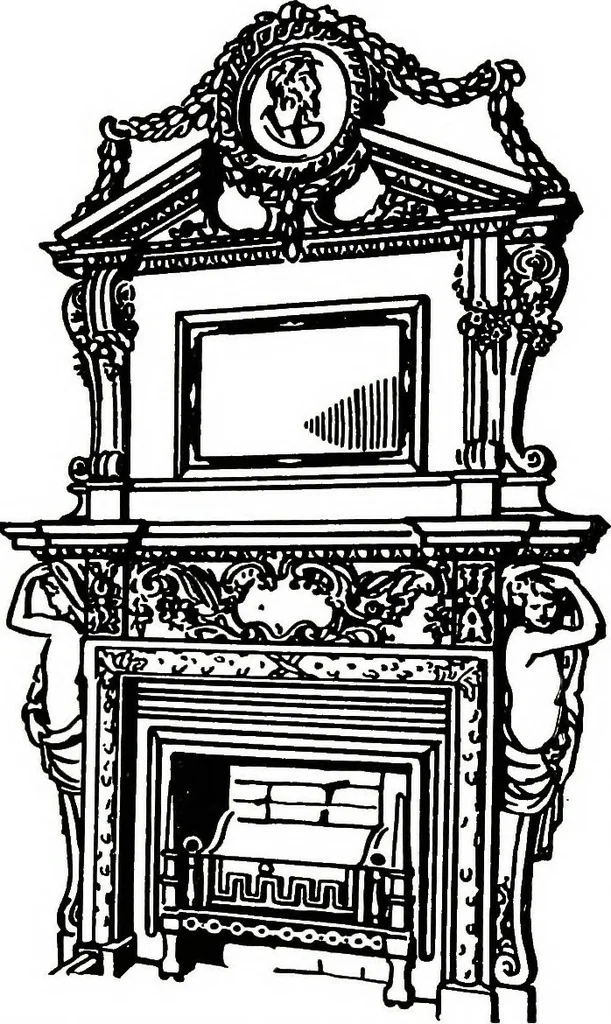 An illustration from The book of decorative furniture, its form, colour, & history, 1911, leaf 490