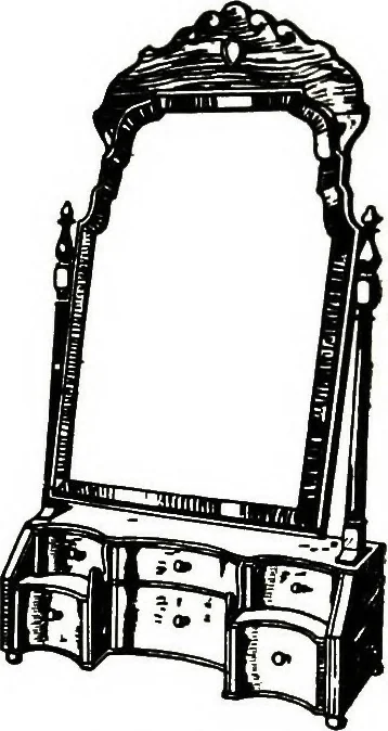 An illustration from The book of decorative furniture, its form, colour, & history, 1911, leaf 497