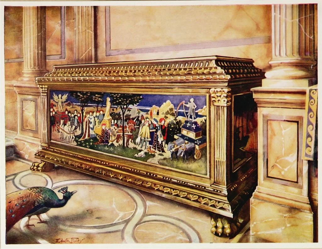 An illustration from The book of decorative furniture, its form, colour, & history, 1911, leaf 50