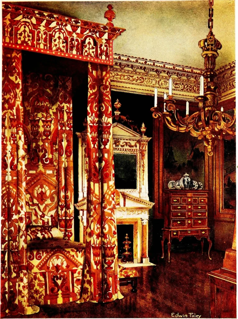 An illustration from The book of decorative furniture, its form, colour, & history, 1911, leaf 503