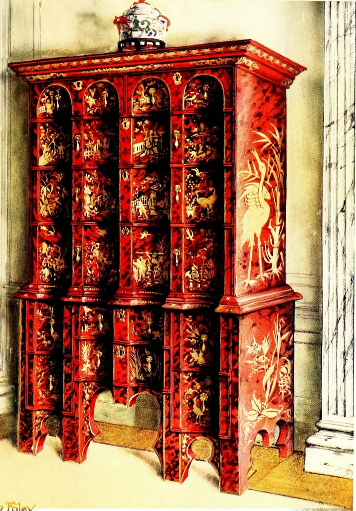 An illustration from The book of decorative furniture, its form, colour, & history, 1911, leaf 521