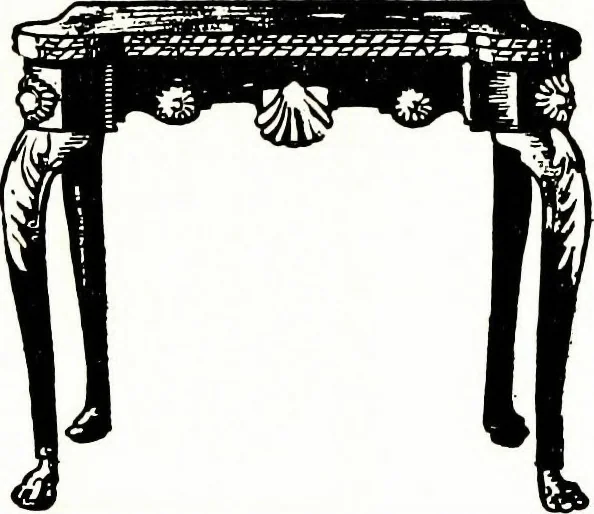 An illustration from The book of decorative furniture, its form, colour, & history, 1911, leaf 528