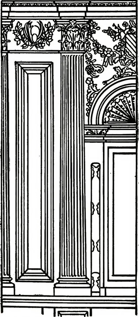 An illustration from The book of decorative furniture, its form, colour, & history, 1911, leaf 530