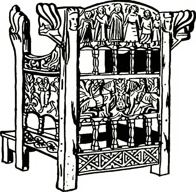 An illustration from The book of decorative furniture, its form, colour, & history, 1911, leaf 54