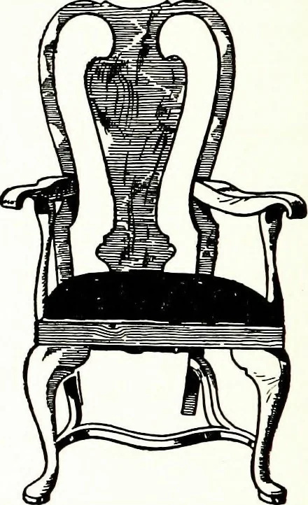 An illustration from The book of decorative furniture, its form, colour, & history, 1911, leaf 540