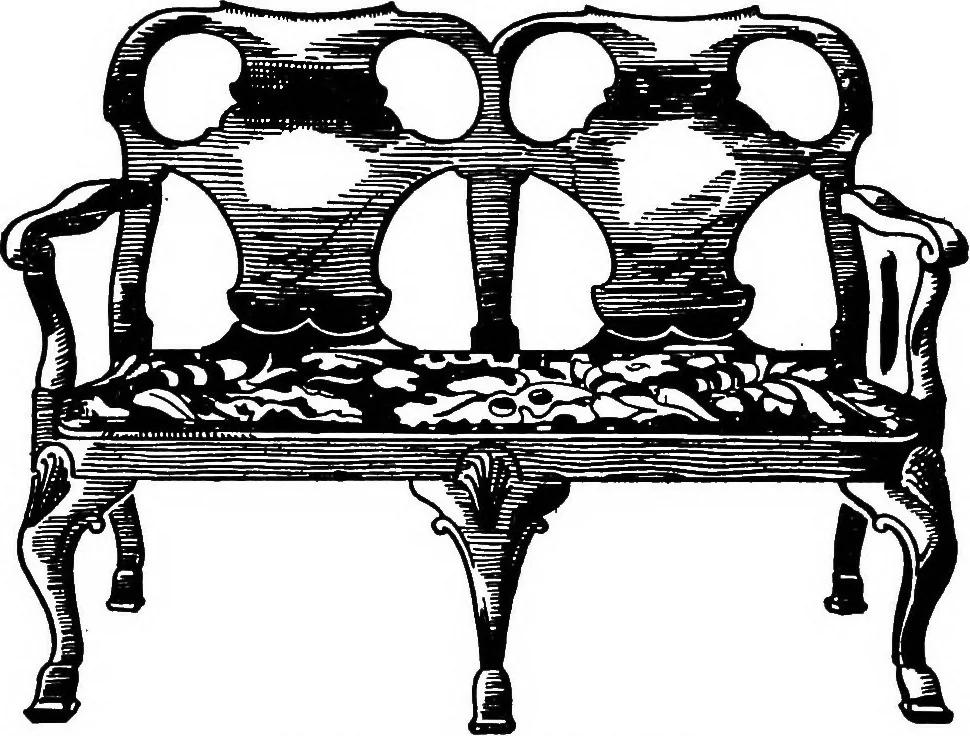 An illustration from The book of decorative furniture, its form, colour, & history, 1911, leaf 541