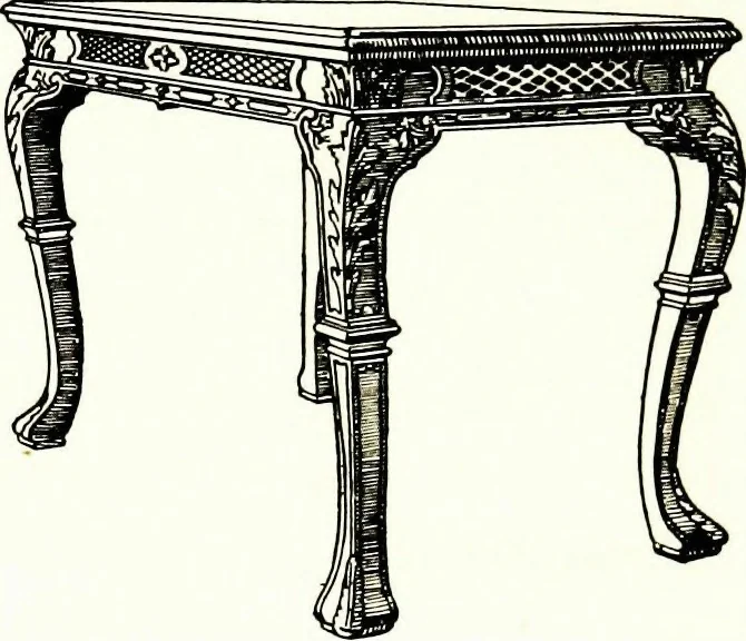 An illustration from The book of decorative furniture, its form, colour, & history, 1911, leaf 551