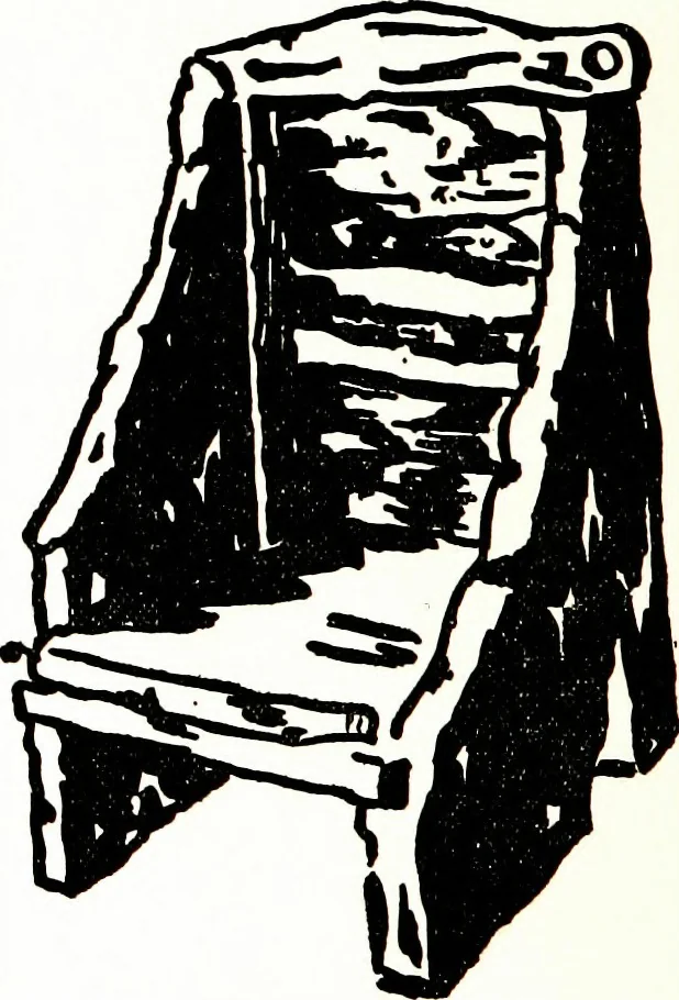 An illustration from The book of decorative furniture, its form, colour, & history, 1911, leaf 57