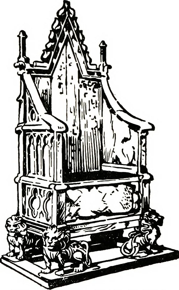 An illustration from The book of decorative furniture, its form, colour, & history, 1911, leaf 63