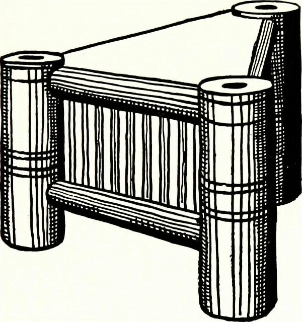 An illustration from The book of decorative furniture, its form, colour, & history, 1911, leaf 76