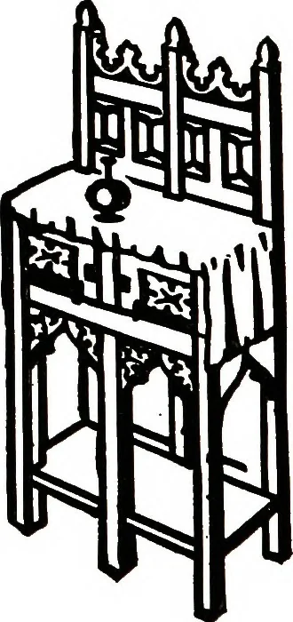 An illustration from The book of decorative furniture, its form, colour, & history, 1911, leaf 91