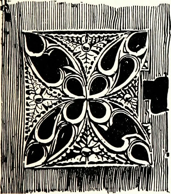 An illustration from The book of decorative furniture, its form, colour, & history, 1911, leaf 96