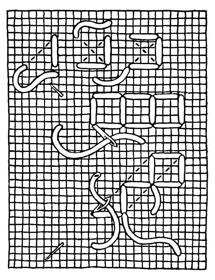 An illustration from Samplers and stitches; a handbook of the embroiderer's art, 1921, leaf 160