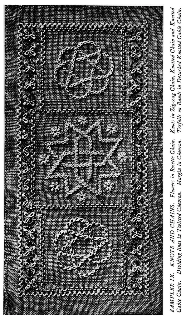 An illustration from Samplers and stitches; a handbook of the embroiderer's art, 1921, leaf 80