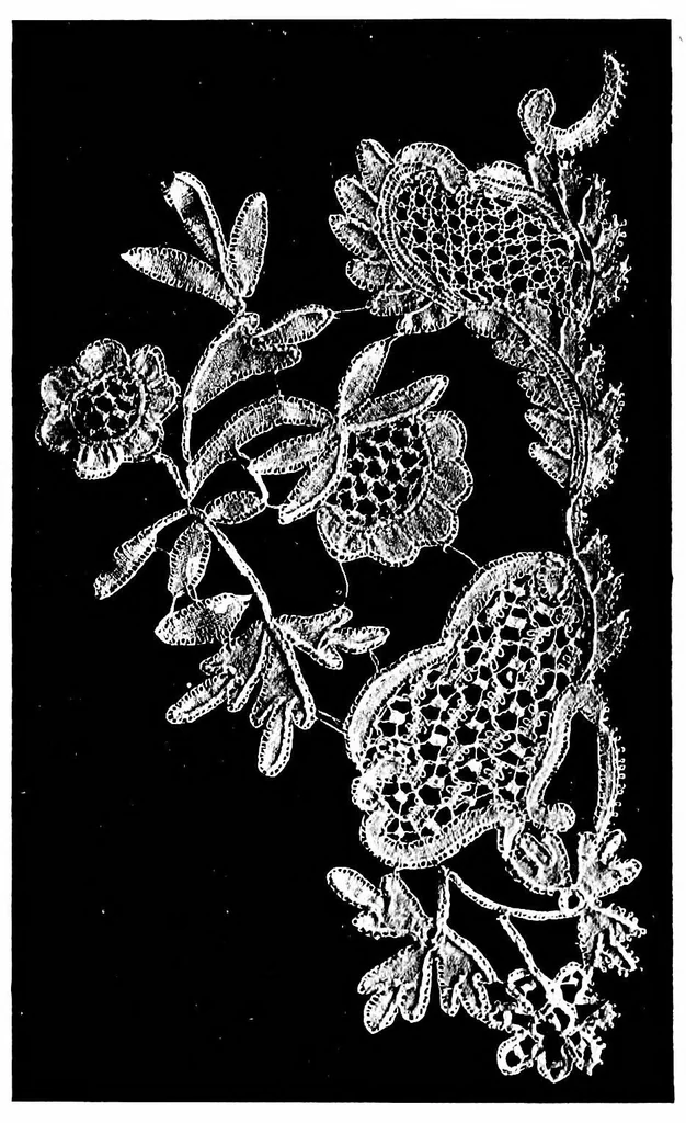 An illustration from Devon pillow lace: its history and how to make it, 1908, leaf 107