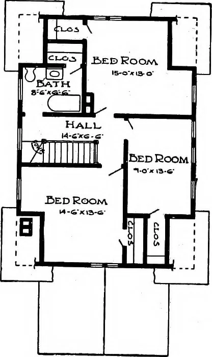 An illustration from Radford's artistic homes; 250 designs ..., 1908, leaf 100