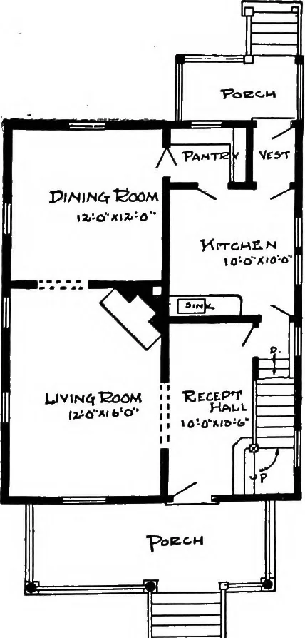 An illustration from Radford's artistic homes; 250 designs ..., 1908, leaf 104