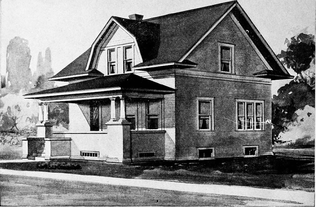 An illustration from Radford's artistic homes; 250 designs ..., 1908, leaf 105