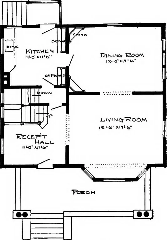 An illustration from Radford's artistic homes; 250 designs ..., 1908, leaf 105